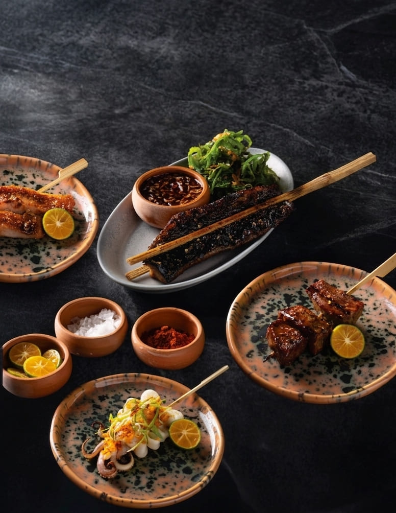 Banyan Tree Bangkok Saffron Grill All you can eat skewers